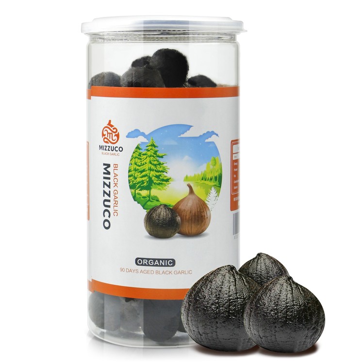 Mizzuco Black Garlic, 920G Organic WHOLE Black Garlic Natural Fermented for 90 days Healthy Snack Ready to Eat or Sauce